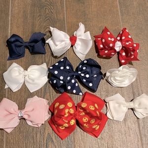 Bundle of 9 hair bows